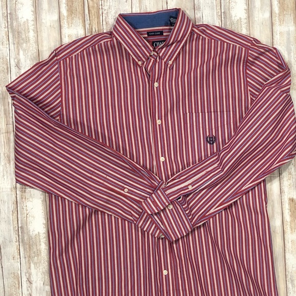 🔵2/$20 CHAPS Ralph Lauren Men’s Button Shirt Sz L - Picture 8 of 8